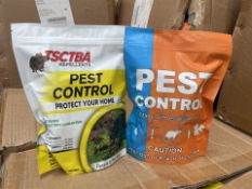 140 X BRAND NEW PECT CONTROL POUCHES FOR SMALL RODENTS (PACKAGING MAY VARY) (LOC: 44.10.-AA9760 -
