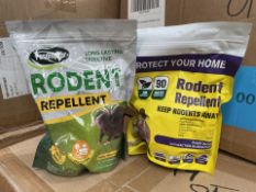 170 X BRAND NEW PROTECT YOUR HOME RODENT REPELLENT POUCHES (PACKAGING MAY VARY) (LOC: 24.12-AA9715 -