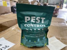 140 X BRAND NEW PEST CONTROL POUCHES MADE WITH ESSENTIAL OILS TO PROTECT INDOOR AND OUTDOOR (LOC: