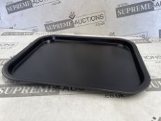 50 X BRAND NEW 28CM BLACK BAKING TRAYS (LOC: 43.14-aa8398 - 1P)