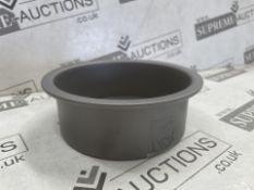 48 X BRAND NEW GREY MINI CAKE TIN BASE AND INSERTS (LOC: 20.10.-aa8459 - 2P)