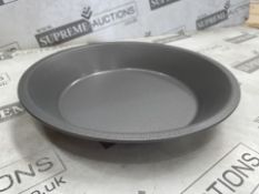 50 X BRAND NEW GREY PIE PLATES (LOC: 20.1-aa8458 - 1P)