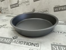50 X BRAND NEW GREY 23CM ROUND SANDWICH TINS (LOC: 17.16-aa8447 - 2P)
