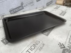 50 X BRAND NEW BLACK 31CM OVEN TRAYS (LOC: 41.12-aa8457 - 1P)