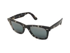 NEW & PACKAGED RAY-BAN Wayfarer Classic Sunglasses - GREY TORT / BLACK WITH GREEN CLASSIC LENSES.