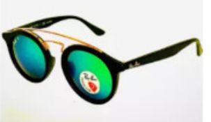 NEW & PACKAGED RAY-BAN Gatsby Small Sunglasses - BLACK ARISTA WITH GREY LENSES. RRP £174. (RB4256