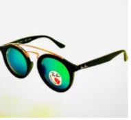 NEW & PACKAGED RAY-BAN Gatsby Small Sunglasses - BLACK ARISTA WITH GREY LENSES. RRP £174. (RB4256