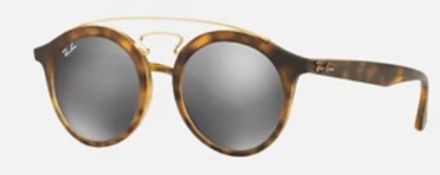 NEW & PACKAGED RAY-BAN Gatsby Small Sunglasses - TORTOISE ON ARISTA WITH GREY LENSES. RRP £174. (