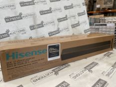 BOXED REFURBISHED HISENSE HS214 2.1 All-in-one Sound Bar RRP £199. Give your TV's speakers a