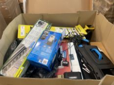 LARGE BOX PALLET TO CONTAIN A QUANTITY OF ASSORTED GOODS FROM A MAJOR DIY SUPPLIER INCLUDING