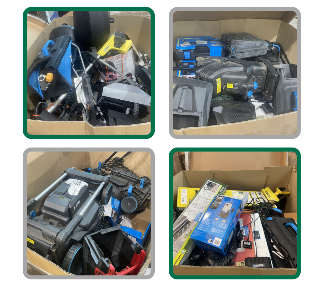 Mixed High Value DIY Pallets Sold By The Box Pallet. Includes Power Tools, Garden Tools, DIY, Electricals, Lighting & Much More