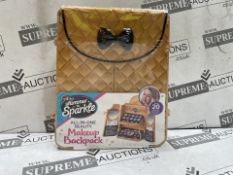 8 X BRAND NEW CRA-Z-ART Shimmer and Sparkle All in one beauty makeup Backpack Kids makeup set for
