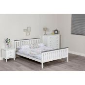 Boxed Solid Pine wood Shanghai Marcus Bed Frame Small Double (4') (LOC: SR6.R-DE602 - MP)