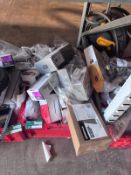 X20 mixed lot to contain door handles, nails and assorted DIY tools (LOC: SR2(4.1)-KK562 - MP)