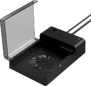Boxed SABRENT USB 3.0 to SATA External Hard Drive Lay Flat Docking Station with Built in Cooling Fan