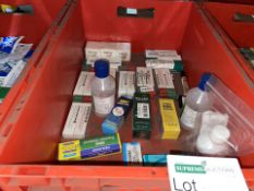 25 PIECE MIXED LOT INCLUDING ESSENTIAL OIL STICKERS, SALINE EYE WASH, FUNGAL NAIL TREATMENT ETC (