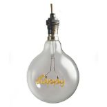 32 X Worded Happy B22 Globe Bulbs, Give your room back it's glow by adding some light and love