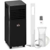 Boxed HOMCOM 5000 BTU 4-In-1 Portable Air Conditioner Unit for Room up to 18m², Good Housekeeping