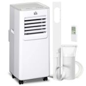 Boxed HOMCOM 7000 BTU Air Conditioning Unit, 3-in-1 Portable Air Conditioner, Dehumidifier,