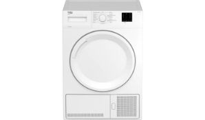 Beko DTKCE80021W 8KG Condenser Tumble Dryer - White RRP £289 (LOC: SR4,Middle-RR1561 - HP)