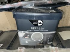 PALLET TO CONTAIN 20 X BRAND NEW 9KG TUBS OF MAISON DECO REFRESH STEP ONE KITCHEN AND BATHROOM