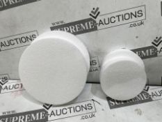 PALLET TO CONTAIN 30 Craft Foam Circles with 30 Plastic Dowels (2 Sizes, 60 Pieces) (LOC: 18.13-