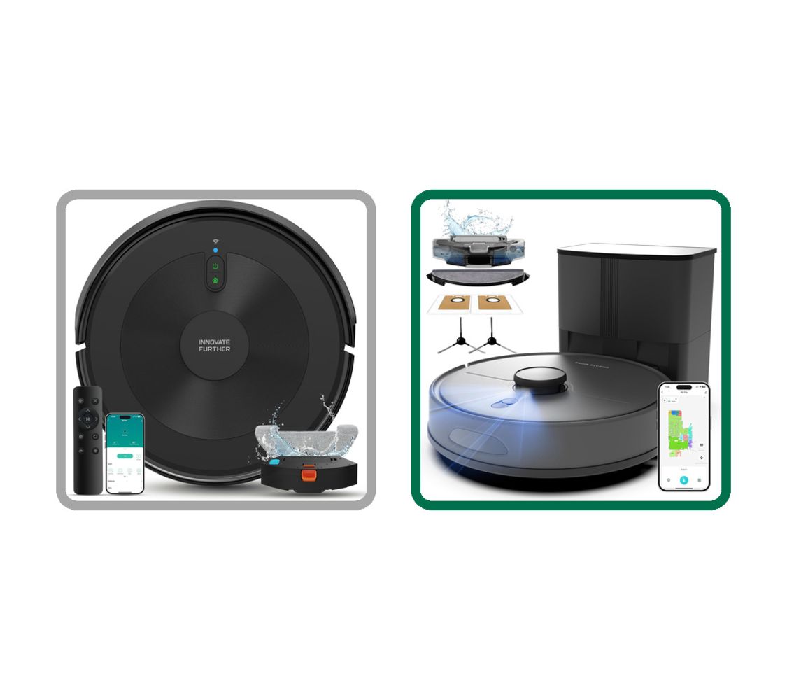 BRANDED ROBOT VACUUM CLEANERS IN A VARIETY OF DESIGNS AND BRANDS. SOLD IN TRADE AND INDIVIDUAL LOTS. DELIVERY AVAILABLE