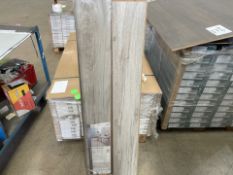 10 X BRAND NEW PACKS OF EUROHOME GREY OAK LUXURY FLOORING. EACH PACK HAS A TOTAL COVERAGE OF 2.22M2.