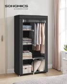 2 x SONGMICS RYG84H Fabric Wardrobe with 6 Shelves (LOC: SR9.2.2-QA955 - 1P)