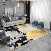Boxed 1800mm x 2700mm Modern Abstract Painting Multi-colored Rectangle Area Nylon Rug RRP £329.99.