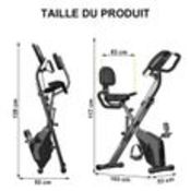 Boxed 3-in-1 Folding Exercise Bike - 8 Adjustable Resistance Levels - 2.5KG Flywheel - LCD