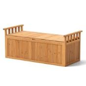 Boxed Dining Table with Wooden Top Beige 128x58x53cm. (LOC: SR6(4.5)-XL406 - MP)