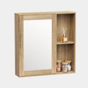 Boxed Chester Bathroom Mirror Cabinet (LOC: SR3,4.4-RR293 - 1P)