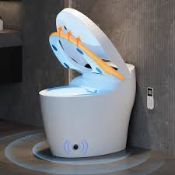 Boxed Homary Tankless Smart Toilet with Built-in Bidet, Full-Automatic Open/Close Lid Heated Seat