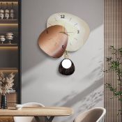 Boxed 60 cm Abstract Geometric Silent Wall Clock Modern Decor Art Living Room Bedroom (LOC: SR4-