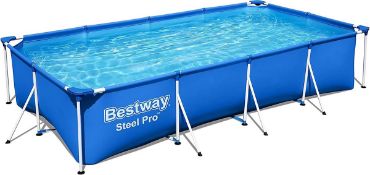 Rectangular Above Ground Swimming Pool, Bestway Steel Pro 5700L, Blue (LOC: SR2.5F-KK4168 - MP)