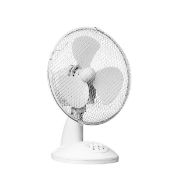 Orsina White Desk Fan With 2 Speeds, Compact Design With Adjustable Tilt And Oscillation, Quiet