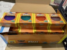 2 x Boxes contain 24 x Brand New Flexi Worm Two Tone Fidget Toy (Colours Vary) Flexi Worm Two Tone
