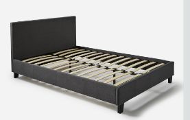 BRAND NEW Hayden Fabric Bed Frame CHARCOAL King RRP £299. The Hayden Fabric Bedframe combines