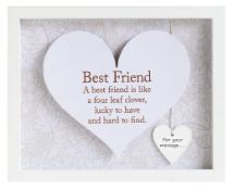 2 x Boxes to contain 12 x Brand New Said with Sentiment Heart in Frame - Mixed Designs Best