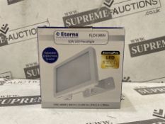 40 X BRAND NEW EXTERNA 10W LED PREMIUM FLOODLIGHTS RRP £12 EACH (LOC: 17.13-AA9232 - 1P)