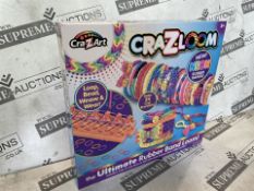 10 X BRAND NEW CRAZLOOM THE ULTIMATE RUBBER BAND LOOM PLAY SETS RRP £29 EACH (LOC: 24.7-AA9405 -