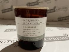 12 X BRAND NEW PECKSNIFFS ENGLAND 198.4G AROMA THERAPY DE-STRESS CARDAMON AND ROSEMARY SCENTED
