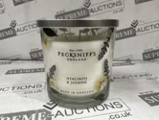 6 X BRAND NEW PECKSNIFFS ENGLAND 550G LUXURY HYACINTH AND JASMINE SCENTED CANDLES RRP £57 EACH (