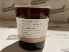 12 X BRAND NEW PECKSNIFFS ENGLAND 198.4G AROMA THERAPY RE-COVERY JUNIPER AND PATCHOULI SCENTED