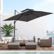Boxed Outsunny Cantilever Parasol 360 Degree Rotation Angle Adjustment (LOC: SR6.3.5-QA1900 - 1LP)