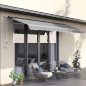 Boxed Outsunny Window Awning Canopy Garden Outdoor Shelter Patio Sun Shade UV Blocker (LOC: SR6R-