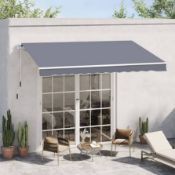 Boxed Outsunny Manual Retractable Awning 3x4m (LOC: SR6R-QA1862 - OSL)
