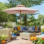 Boxed Outsunny 3x3m Double Tier Patio Garden Parasol (LOC: SR6.3.5-QA1917 - OSL)