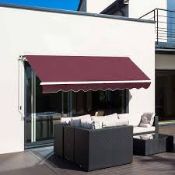 Boxed Outsunny Manual Retractable Awning 3 x 2.5 m (LOC: SR6.3E-QA1934 - OSL)